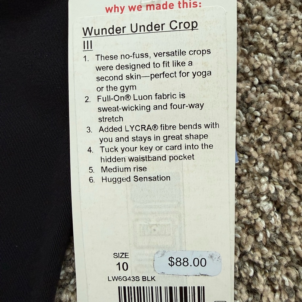 lululemon athletica Black cropped Leggings - Picture 4 of 6